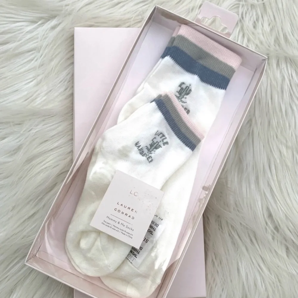 LC Lauren Conrad Mommy & Me Cactus Sock Set NIB